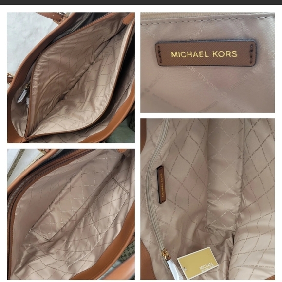 😍 Michael Kors 4 SET Designer Signature Purse Bag Wallet Wristlet Pom NWT - Picture 3 of 11